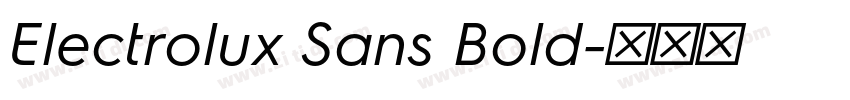 Electrolux Sans Bold字体转换